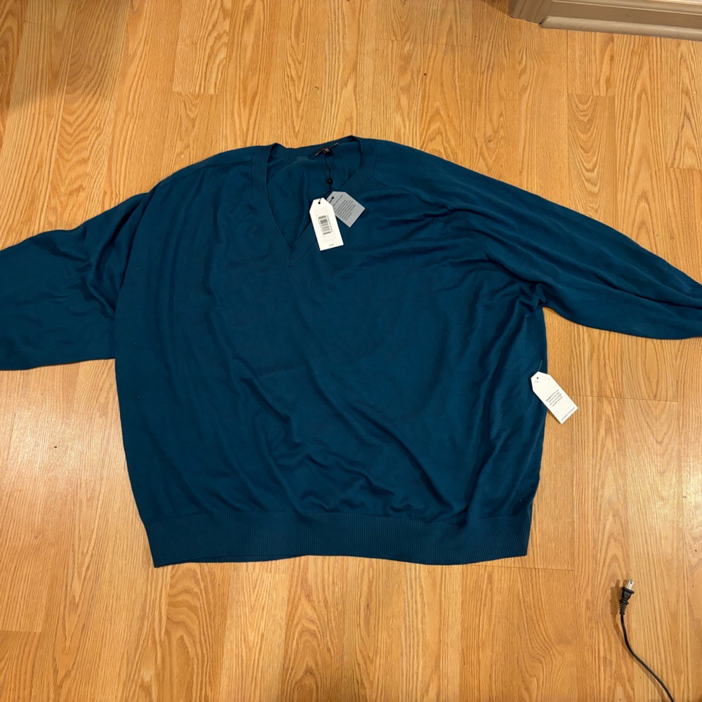 knit sweater teal